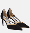 Jimmy Choo Pumps Bee 85 Aus Veloursleder In Black