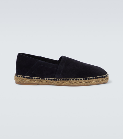 Tom Ford Espadrilles Barnes Aus Veloursleder In Blue