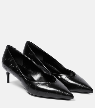 Max Mara Pumps Aus Leder In Black