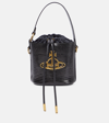 VIVIENNE WESTWOOD DAISY SMALL LEATHER BUCKET BAG