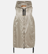 Max Mara Greengi Padded Technical Vest In Silver