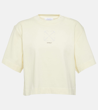 Off-white Off White™ Beige Crew Neck T Shirt With Arrows