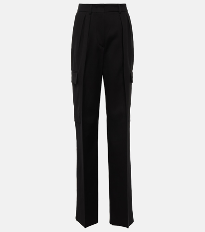 Sportmax Barnaba Cotton-blend Cargo Pants In Black