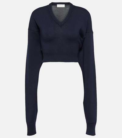 SPORTMAX POMEZ CROPPED WOOL SWEATER