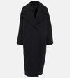 Alaïa Cocoon Wrap Wool Coat In Black