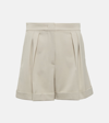 MAX MARA BORMIDA WOOL GABARDINE SHORTS