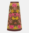 La Doublej Baia Floral-print Midi Skirt In Multicoloured