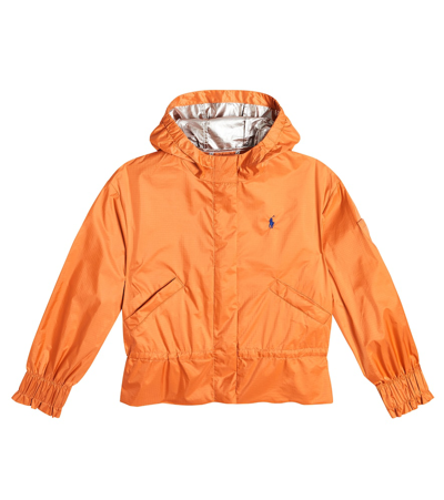 Polo Ralph Lauren Kids' Hooded Windbreaker Jacket In Orange