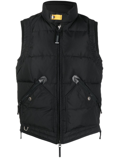 Parajumpers Logo-patch Padded Gilet In Black