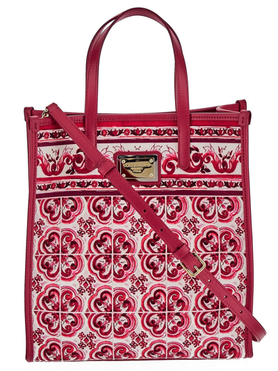 Dolce & Gabbana Small Tote Bag In Pink