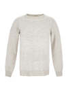 Brunello Cucinelli English Rib Knit Sweater In Grey