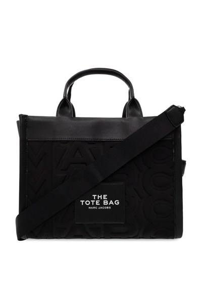 Marc Jacobs The Monogram Neoprene Medium Tote Bag In Black