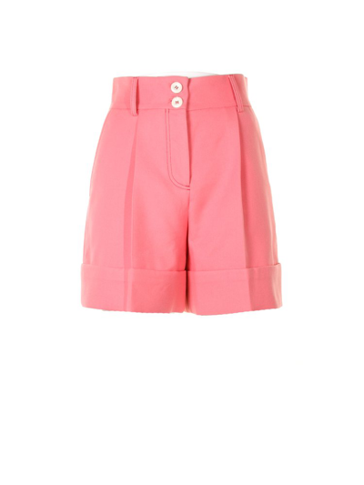 See By Chloé Cuffed Bermuda Shorts In Pink