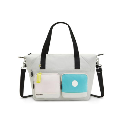 Kipling 凯浦林 X Pantone 联名系列女款单肩包托特包|art In White