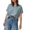 Free People Nina Crewneck T-shirt In Blue