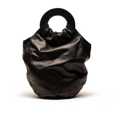 Tracey Neuls Loopy Big Sister Smoke | Black Reversible Leather Handbag