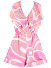 PUCCI MARMO-PRINT COTTON PLAYSUIT