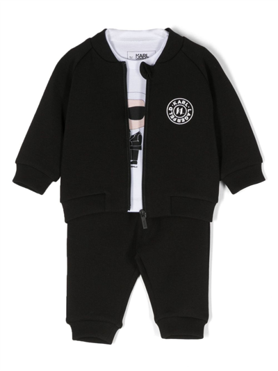 Karl Lagerfeld Babies' Kids Nero Che Coprono Insieme Per Bambini In Black