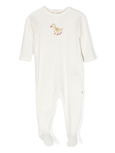 Bonpoint Babies' Graphic-print Cotton Pyjamas In White