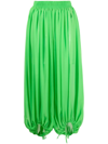 STYLAND PLEATED CROPPED BALLOON TROUSERS