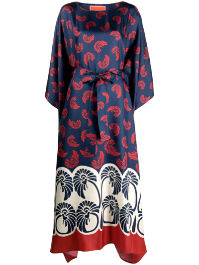 La Doublej Square Kaftan In Blue