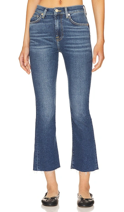 7 For All Mankind High Waisted Slim Kick In Blue