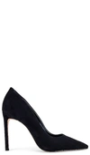 Schutz Lou Lo Suede Stiletto Pumps In Black