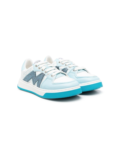 Monnalisa Kids' Logo-patch Low-top Sneakers In White