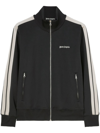 Palm Angels Black High Neck Sweatshirt With Logo Lettering On The Front In Wool Blend Man In Multicolor