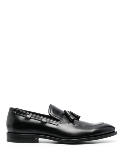 Henderson Baracco Tassel-embellished Round-toe Loafers In Black