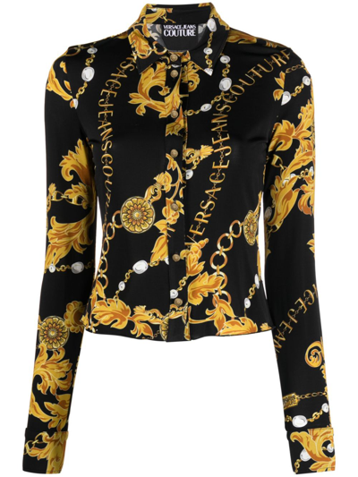 Versace Jeans Couture Chain Couture Long-sleeve Shirt In Fantasia