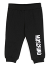 MOSCHINO LOGO-PRINT TAPERED TRACK PANTS