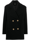 PINKO WIDE-LAPEL DOUBLE-BREASTED COAT