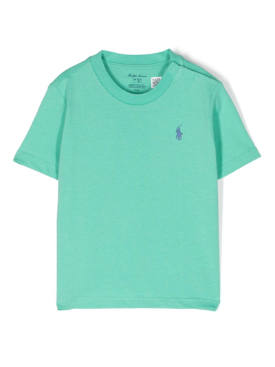 Ralph Lauren Babies' 标贴棉t恤 In Green