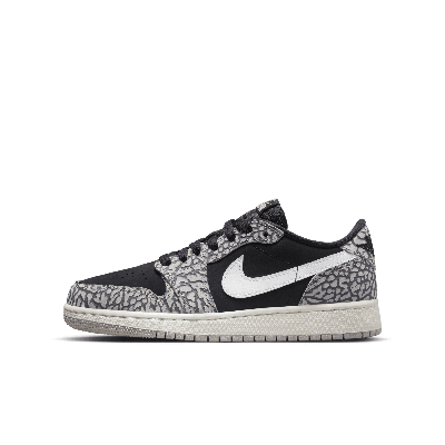 Jordan Air  1 Low Og Big Kids' Shoes In Black