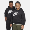 Nike Sportswear Club Fleece Big Kids' Hoodie (extended Size) In Black
