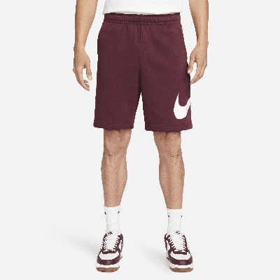 Nike Men's  Sportswear Club Graphic Shorts In Red