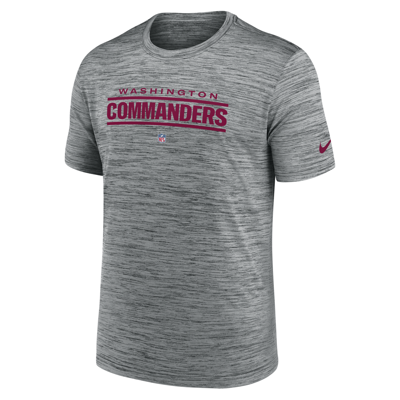 Nike Men's Dri-fit Sideline Velocity (nfl Washington Commanders) T-shirt In Grey