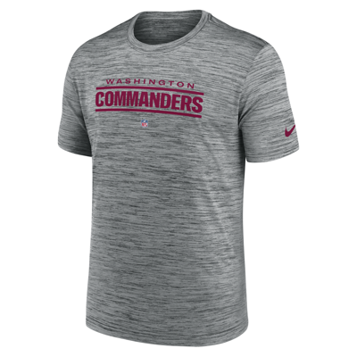 Nike Men's Dri-fit Sideline Velocity (nfl Washington Commanders) T-shirt In Gray
