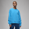 Jordan Women's  Brooklyn Fleece Crewneck Sweatshirt In Blue