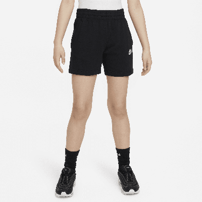 Nike Sportswear Club Fleece Big Kids' (girls') 5" French Terry Shorts In Black