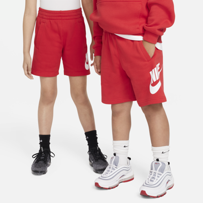 Nike Sportswear Club Fleece Big Kids' French Terry Shorts In Red