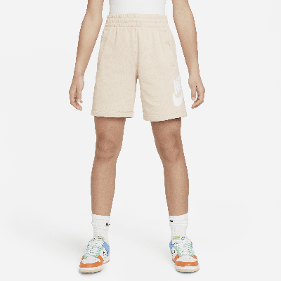 Nike Sportswear Club Fleece Big Kids' French Terry Shorts In Brown