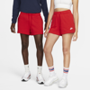 Nike Women's  Sportswear Club Fleece Mid-rise Shorts In Red