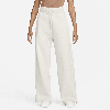Nike Women's  Sportswear Phoenix Fleece High-waisted Wide-leg Sweatpants In Brown