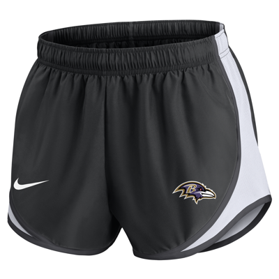 Nike Women's Dri-fit Tempo (nfl Baltimore Ravens) Shorts In Black