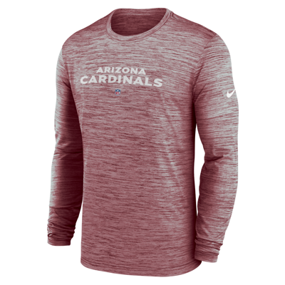 Nike Men's Dri-fit Sideline Velocity (nfl Arizona Cardinals) Long-sleeve T-shirt