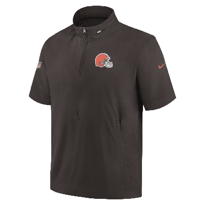 Nike Men's Sideline Coach (nfl Cleveland Browns) Short-sleeve Jacket