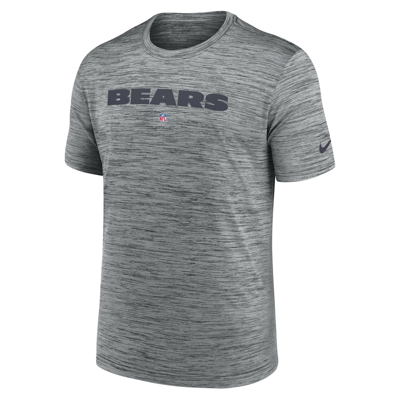 Nike Men's Dri-fit Sideline Velocity (nfl Chicago Bears) T-shirt In Grey