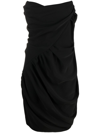 VIVIENNE WESTWOOD BLACK DRAPED CORSET DRESS,1101031XW00FCSW20511269